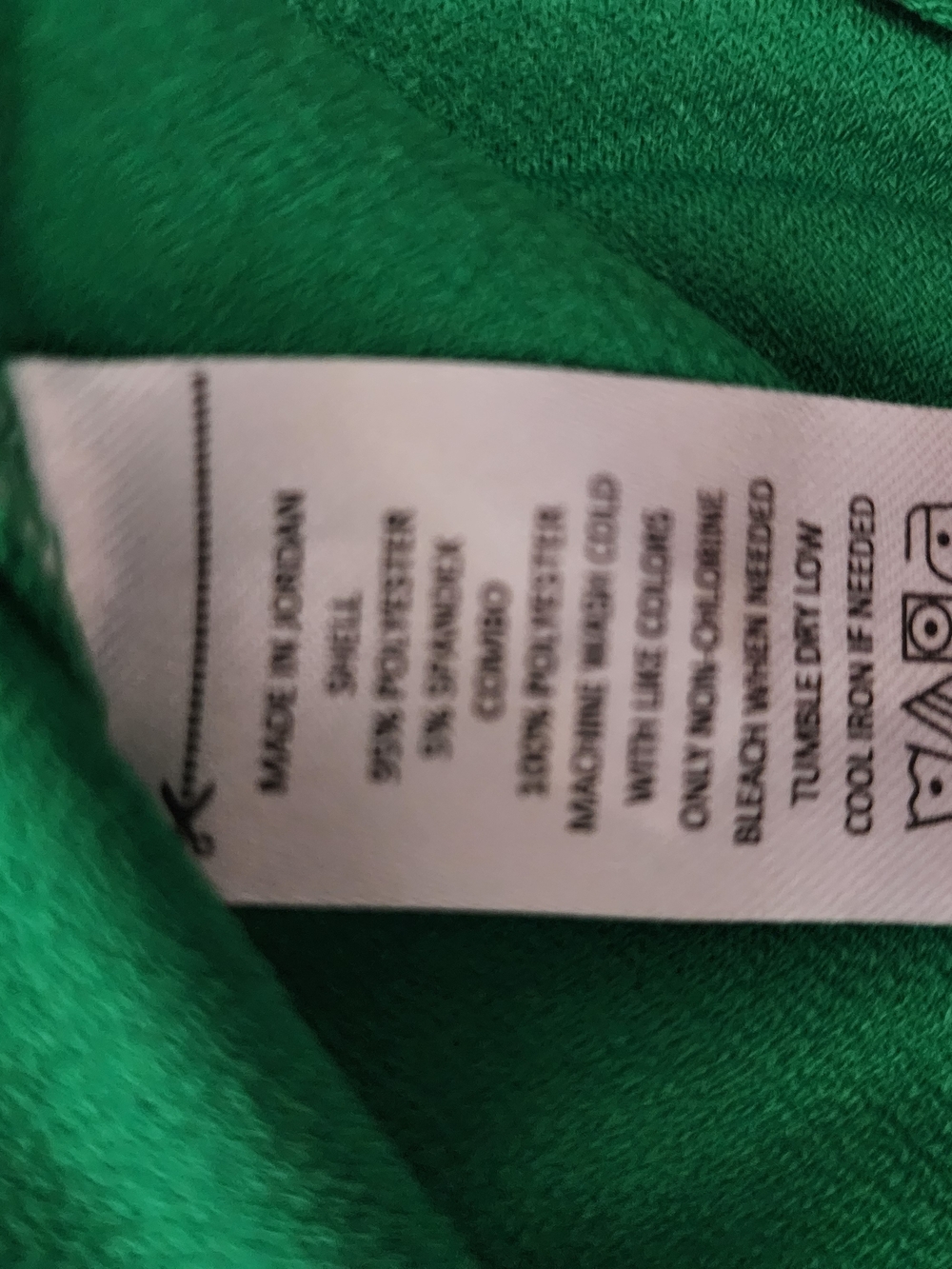 Green Puff-Sleeve Women's Top - Picture 4 of 5